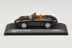 Porsche 911 996 Kabriolet Črna Kovinska Minichamps 1:43 400061090 Kovina