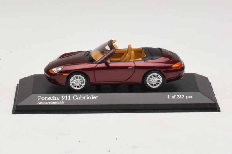 Porsche 911 996 Kabriolet Rdeča Kovinska Minichamps 1:43 Porsche 911 996 Kabriolet Rdeča Kovinska Minichamps 1:43 400061092 Kovina
