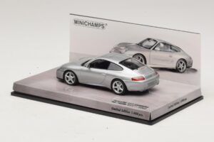 Porsche 911 996 Carrera 40. Obletnica Srebrn Minichamps 1:43 436061070 Kovina – slika 3 od 5
