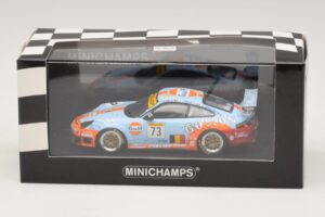 Porsche 911 996 GT3 RSR Gulf #73 Lefort / Lambert 1000km Spa 2005 Minichamps 1:43 400056473-P1 Kovina – slika 4 od 4