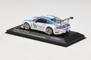 Porsche 911 997 GT3 R #53 Vannelet / Pyroles Class Winners 24 Hours of Spa 2010 Minichamps 1:43 400108953 Kovina – slika 3 od 4