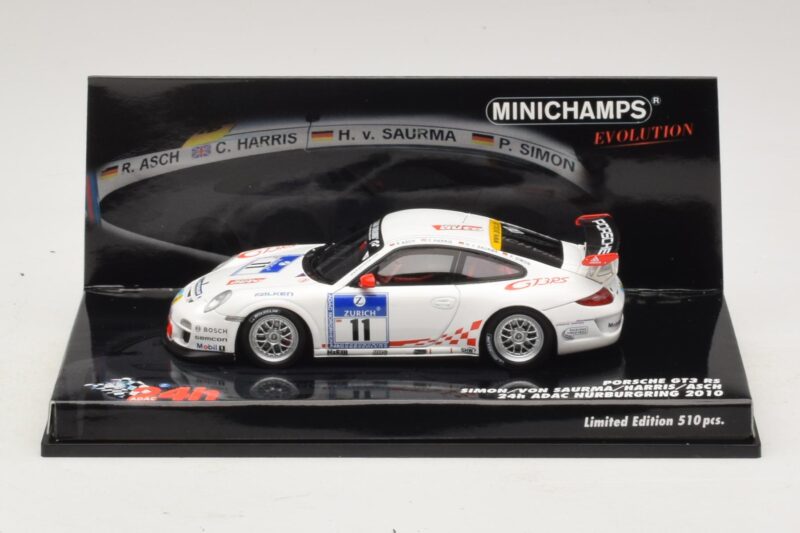 Porsche 911 997 GT3 RS #11 24 Hours Nurburgring 2010 Minichamps 1:43 437106711 Kovina