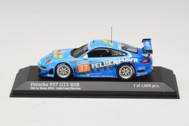 Porsche 911 997 GT3 RSR GT2 #77 M. Lieb / R. Lietz / W. Henzler 24 Hours of Le Mans 2010 Minichamps 1:43 Porsche 911 997 GT3 RSR GT2 #77 M. Lieb / R. Lietz / W. Henzler 24 Hours of Le Mans 2010 Minichamps 1:43 410106977 Kovina