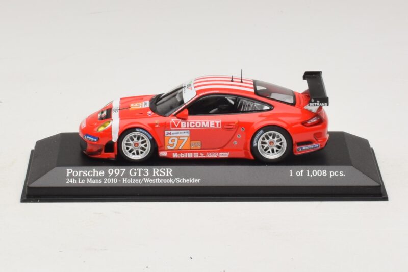 Porsche 911 997 GT3 RSR GT2 #97 M. Holzer / R. Westbrook 24 Hours of Le Mans 2010 Minichamps 1:43 Porsche 911 997 GT3 RSR GT2 #97 M. Holzer / R. Westbrook 24 Hours of Le Mans 2010 Minichamps 1:43 410106997 Kovina