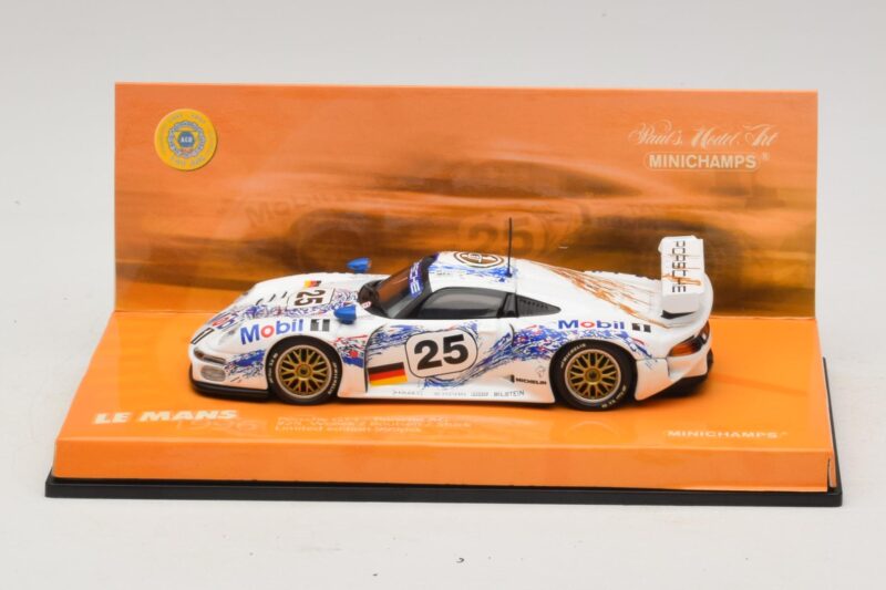 Porsche 911 GT1 #25 B. Wollek / T. Boutsen / H-J. Stuck 24 Hours of Le Mans 1996 Minichamps 1:43 403966625 Kovina