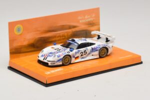 Porsche 911 GT1 #25 B. Wollek / T. Boutsen / H-J. Stuck 24 Hours of Le Mans 1996 Minichamps 1:43 403966625 Kovina – slika 2 od 5