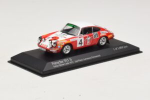 Porsche 911 S #4 G. Larrousse / J-C. Perramond 2nd Place Rally Monte Carlo 1972 Minichamps 1:43 400726804 Kovina – slika 2 od 4