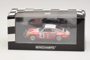 Porsche 911 S #4 G. Larrousse / J-C. Perramond 2nd Place Rally Monte Carlo 1972 Minichamps 1:43 400726804 Kovina – slika 4 od 4