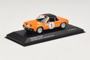 Porsche 914/6 #1 G. Larrousse / J-C. Perramond Rally Monte Carlo 1971 Minichamps 1:43 400716501 Kovina – slika 2 od 4
