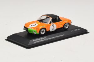 Porsche 914/6 #3 B. Waldegard / O. Andersson Marathon de la Route 1970 Minichamps 1:43 400706503 Kovina – slika 2 od 4
