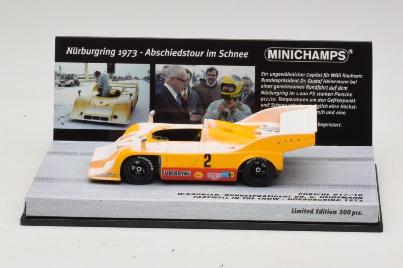 Porsche 917/10 #2 W. Kauhsen Farewell In The Snow Nurburgring 1973 Minichamps 1:43 437736592 Kovina