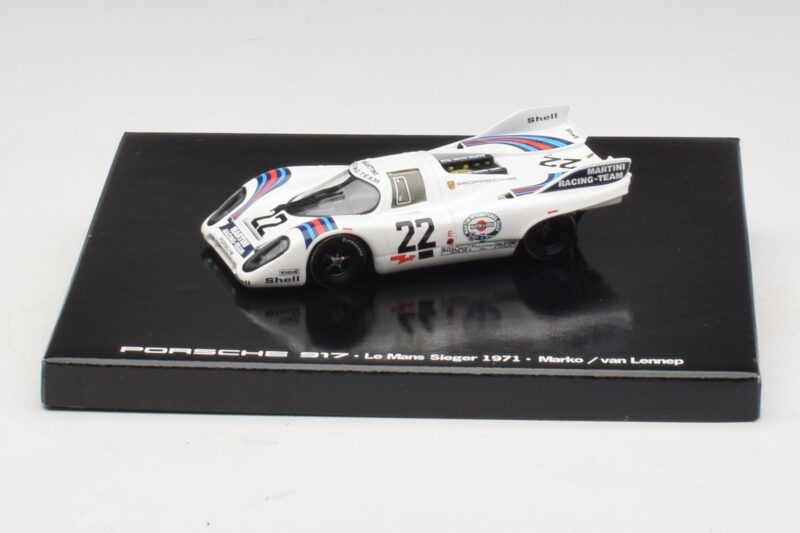 Porsche 917K #22 H. Marko / G. van Lennep Martini Racing 24 Hours of Le Mans Zmagovalec 1971 Kaseta Edicija Minichamps 1:43 Porsche 917K #22 H. Marko / G. van Lennep Martini Racing 24 Hours of Le Mans Zmagovalec 1971 Kaseta Edicija Minichamps 1:43 W