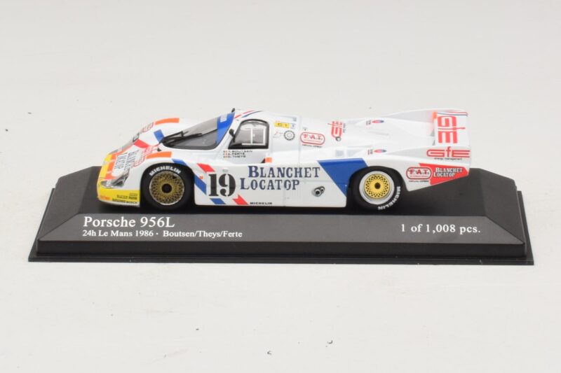 Porsche 956L #19 T. Boutsen / D. Theys 24 Hours of Le Mans 1986 Minichamps 1:43 430866519 Kovina