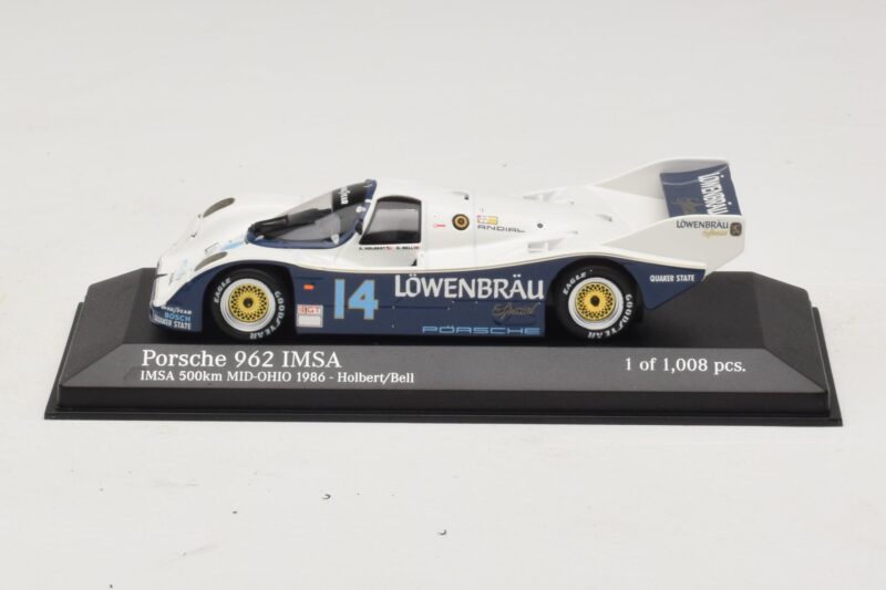 Porsche 962 IMSA #14 A. Holbert / D. Bell Mid-Ohio 500km 1986 Minichamps 1:43 Porsche 962 IMSA #14 A. Holbert / D. Bell Mid-Ohio 500km 1986 Minichamps 1:43 400866514 Kovina