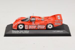 Porsche 962 IMSA #8 A.J. Foyt / B. Wollek 12 Hours of Sebring 1985 Minichamps 1:43 400856508 Kovina