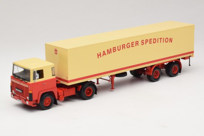 Scania LB111S Koffersattelzug Hamburger Spedition Minichamps 1:43 499123880 Kovina