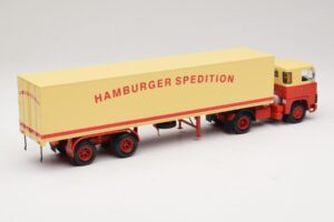 Scania LB111S Koffersattelzug Hamburger Spedition Minichamps 1:43 499123880 Kovina – slika 2 od 6