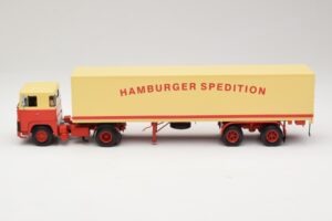 Scania LB111S Koffersattelzug Hamburger Spedition Minichamps 1:43 499123880 Kovina – slika 3 od 6