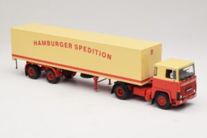 Scania LB111S Koffersattelzug Hamburger Spedition Minichamps 1:43 499123880 Kovina – slika 4 od 6