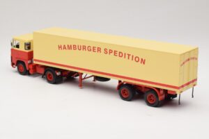Scania LB111S Koffersattelzug Hamburger Spedition Minichamps 1:43 499123880 Kovina – slika 5 od 6