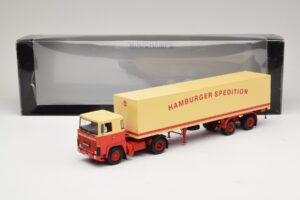 Scania LB111S Koffersattelzug Hamburger Spedition Minichamps 1:43 499123880 Kovina – slika 6 od 6