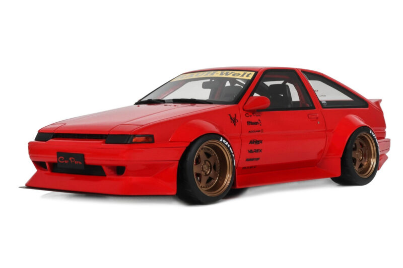 Toyota Sprinter Trueno AE86 Widebody Rosso Corsa Otto 1:18 OT1278 Smola