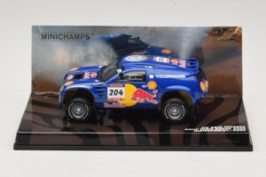 Volkswagen Race Touareg Red Bull #204 J. Kleinschmidt / F. Pons Dakar Rally 2005 Minichamps 1:43 436045304 Kovina