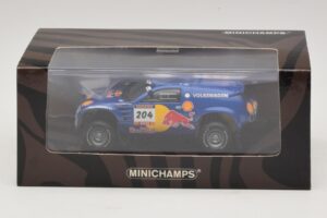 Volkswagen Race Touareg Red Bull #204 J. Kleinschmidt / F. Pons Dakar Rally 2005 Minichamps 1:43 436045304 Kovina – slika 5 od 5