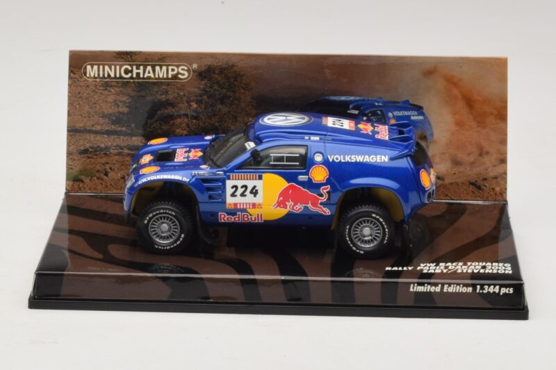 Volkswagen Race Touareg Red Bull #224 B. Saby / Stevenson Dakar Rally 2005 Minichamps 1:43 436045324 Kovina