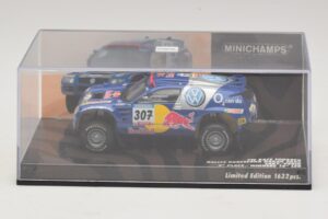 Volkswagen Race Touareg Red Bull #307 B. Saby / M. Perin Dakar Rally 2005 Minichamps 1:43 436055307 Kovina – slika 4 od 5