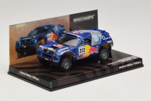 Volkswagen Race Touareg Red Bull #313 J. Kankkunen / J. Repo Dakar Rally 2005 Minichamps 1:43 436055313 Kovina – slika 2 od 5