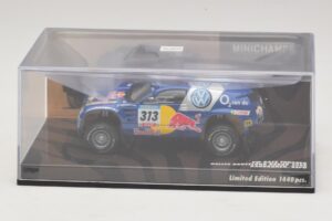 Volkswagen Race Touareg Red Bull #313 J. Kankkunen / J. Repo Dakar Rally 2005 Minichamps 1:43 436055313 Kovina – slika 4 od 5