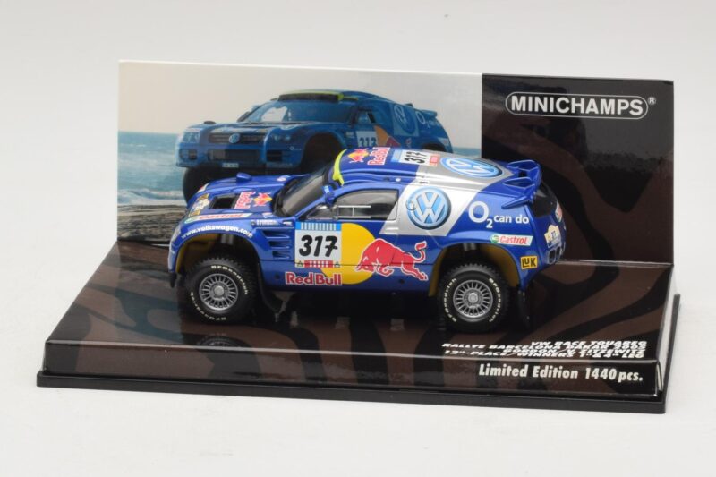 Volkswagen Race Touareg Red Bull #317 Gordon / von Zitzewitz Dakar Rally 2005 Minichamps 1:43 436055317 Kovina