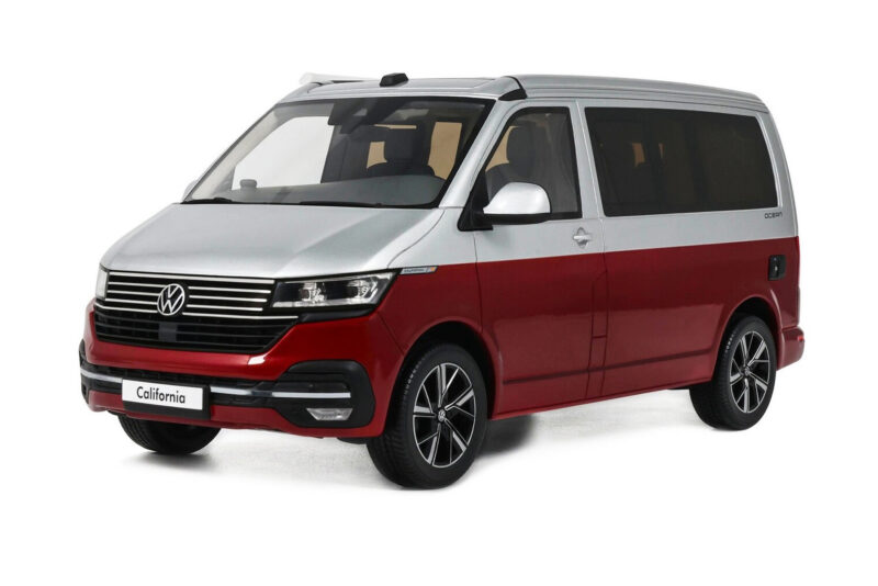 Volkswagen T6.1 California Ocean Tornado Red / Reflex Silver Otto 1:18 Volkswagen T6.1 California Ocean Tornado Red / Reflex Silver Otto 1:18 OT1342 Smola