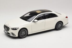 Mercedes S-Class W223 AMG Line bela Norev 1:18 183807 Kovina
