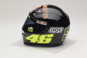 Čelada AGV V. Rossi MotoGP Jerez Test 2007 Minichamps 1:2 327070046 Kovina – slika 2 od 7