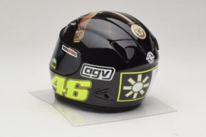 Čelada AGV V. Rossi MotoGP Jerez Test 2007 Minichamps 1:2 327070046 Kovina – slika 3 od 7