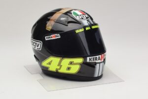 Čelada AGV V. Rossi MotoGP Jerez Test 2007 Minichamps 1:2 327070046 Kovina – slika 5 od 7