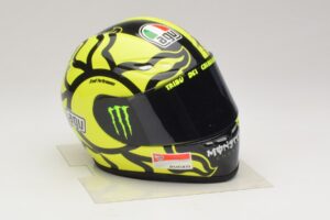 Čelada AGV V. Rossi MotoGP Valencia Test 2009 Minichamps 1:2 327100066 Diecast – slika 5 od 7