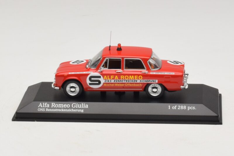 Alfa Romeo Giulia ONS Rennstreckensicherung 1973 Minichamps 1:43 Alfa Romeo Giulia ONS Rennstreckensicherung 1973 Minichamps 1:43 400120994 Kovina