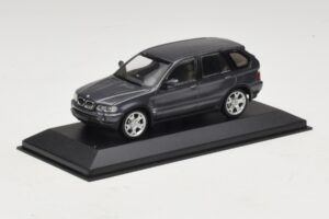 BMW X5 E53 4.4i Siva Metalik Nadomestna Škatla Minichamps 1:43 80420393166-R1 Diecast – slika 2 od 5