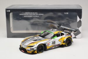 BMW Z4 GT3 #46 M. Palttala / L. Luhr 24 Hours of Spa Winner 2015 Minichamps 1:18 151152346 Kovina – slika 6 od 6