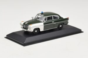 Borgward Isabella Polizei Frankfurt Minichamps 1:43 400096090 Kovina – slika 2 od 5