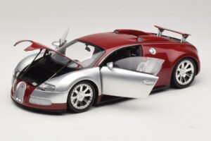 Bugatti Veyron Centenaire Edition Chrome Red Minichamps 1:18 100110851 Kovina – slika 2 od 8