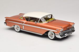 Chevrolet Bel Air Impala Coupe Bakrena & Kremna KK-Scale 1:18 KKDC181591 Kovina – slika 4 od 6