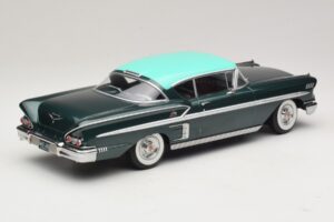 Chevrolet Bel Air Impala Coupe Temno Zelena Metalik & Zelena KK-Scale 1:18 KKDC181594 Kovina – slika 2 od 6