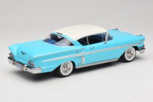 Chevrolet Bel Air Impala Coupe Turkizna & Kremna KK-Scale 1:18 KKDC181593 Kovina – slika 2 od 6