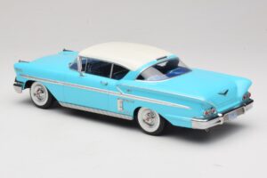 Chevrolet Bel Air Impala Coupe Turkizna & Kremna KK-Scale 1:18 KKDC181593 Kovina – slika 5 od 6