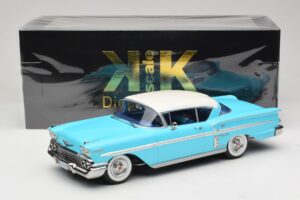 Chevrolet Bel Air Impala Coupe Turkizna & Kremna KK-Scale 1:18 KKDC181593 Kovina – slika 6 od 6