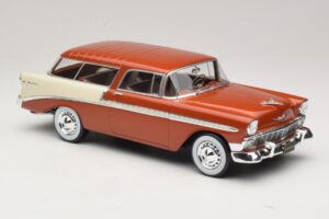 Chevrolet Bel Air Nomad Rjava Metalik & Kremna KK-Scale 1:18 KKDC181294 Kovina – slika 4 od 6